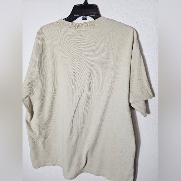 Vintage Beige Green Convertible "Go Topless" Graphic Tee Size XL *See Flaws - Picture 6 of 8